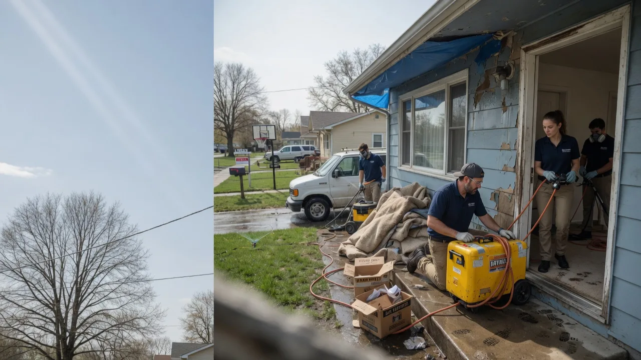 Basement Flood Cleanup in Millstadt, IL near me
